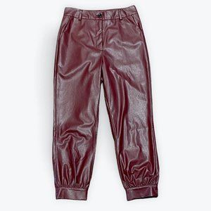 28x25 - Faux Leather Red Pants